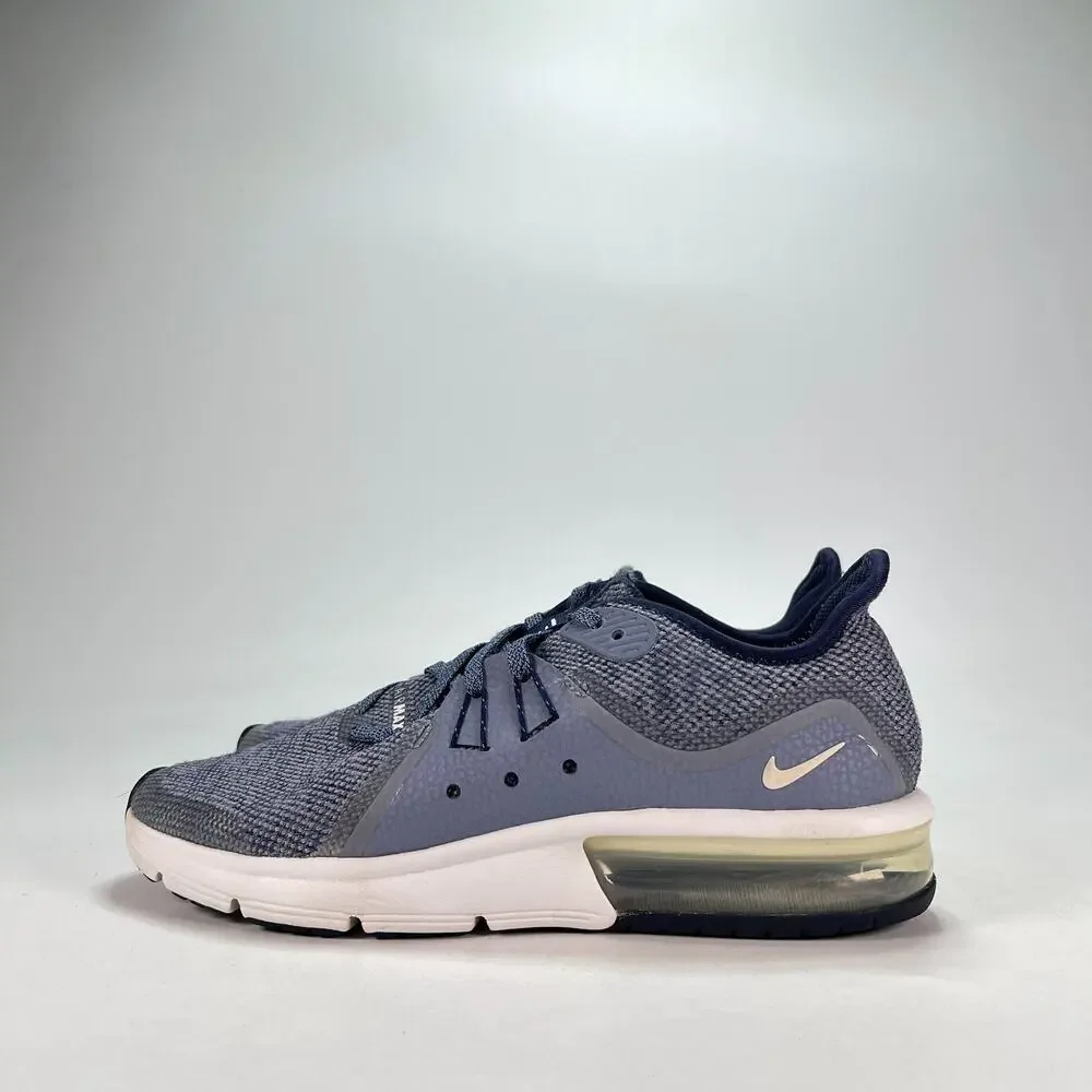 Nike Air Max Sequent 3 Obsidian White Running Shoes 922884-400 Youth Size 5.5Y